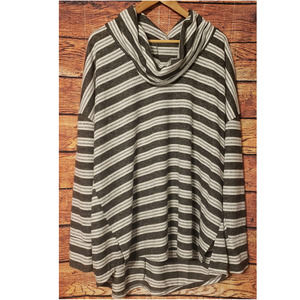 Maurices Striped Cowl Neck Super Soft Sweater